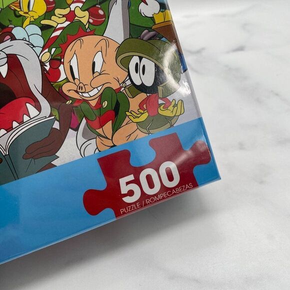 Aquarius Looney Tunes 500-Piece Christmas Puzzle Games Toys New Cartoon - Picture 4 of 4